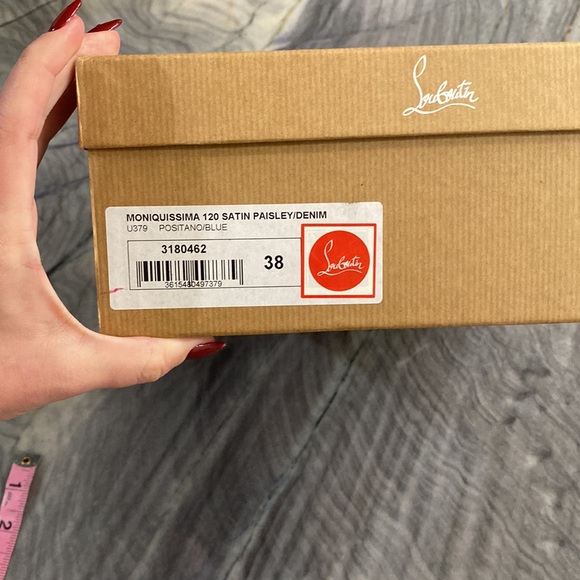 Christian Louboutin Moniquissima Paisley Red Sole Slide Sandal | Used Once - Picture 10 of 16